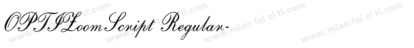 OPTIZoomScript Regular字体转换